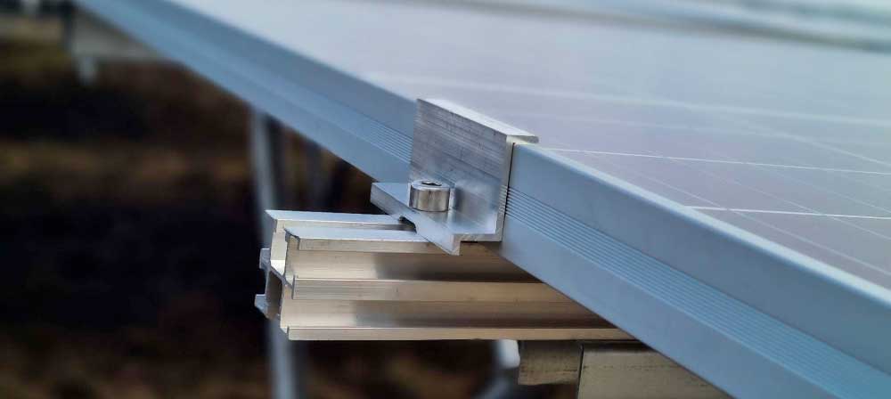 soporte paneles solares aluminio